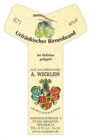 Urfränkische Birne (Holzfass)